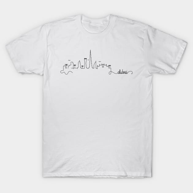 Dubai City Signature T-Shirt by kursatunsal